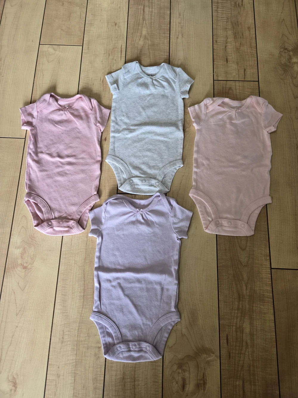 HUGE BUNDLE Carter's, Gerber, Baby Place, Baby Girls Onesies